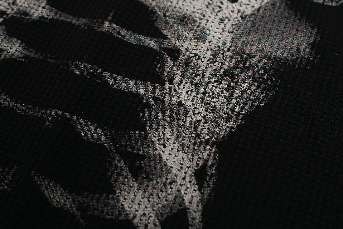 3-6-5.shop Skeleton Print Long Sleeve Tee