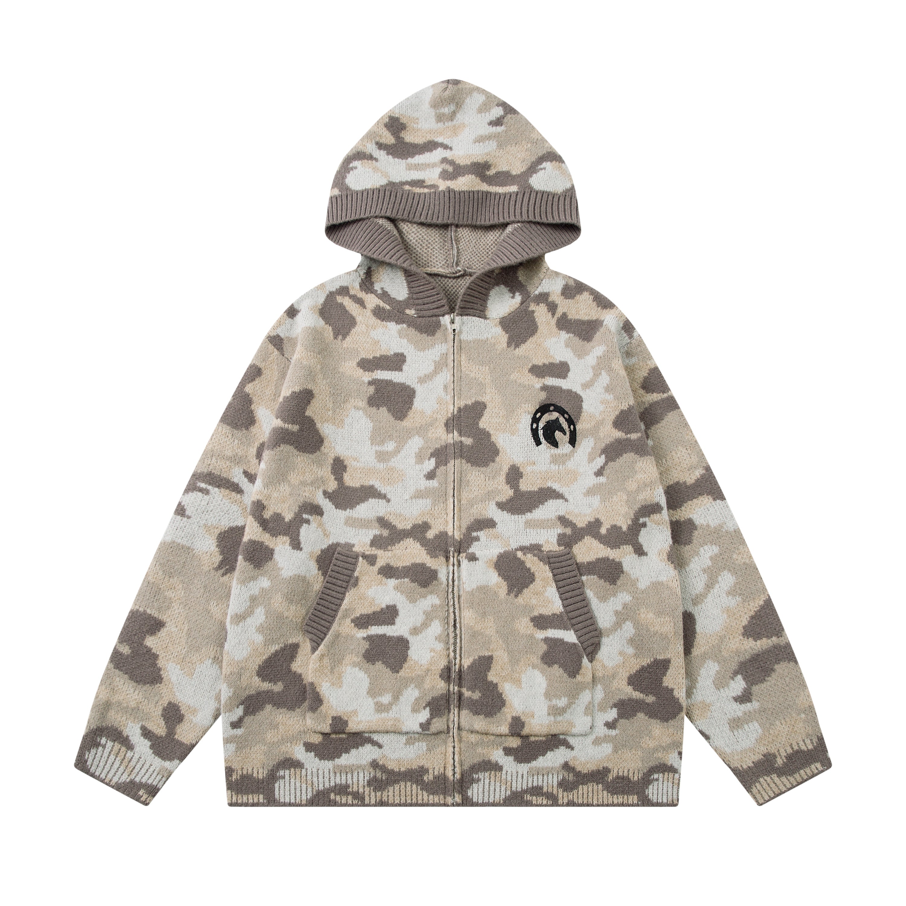 3-6-5.shop “07 Camo Knit Sweater”