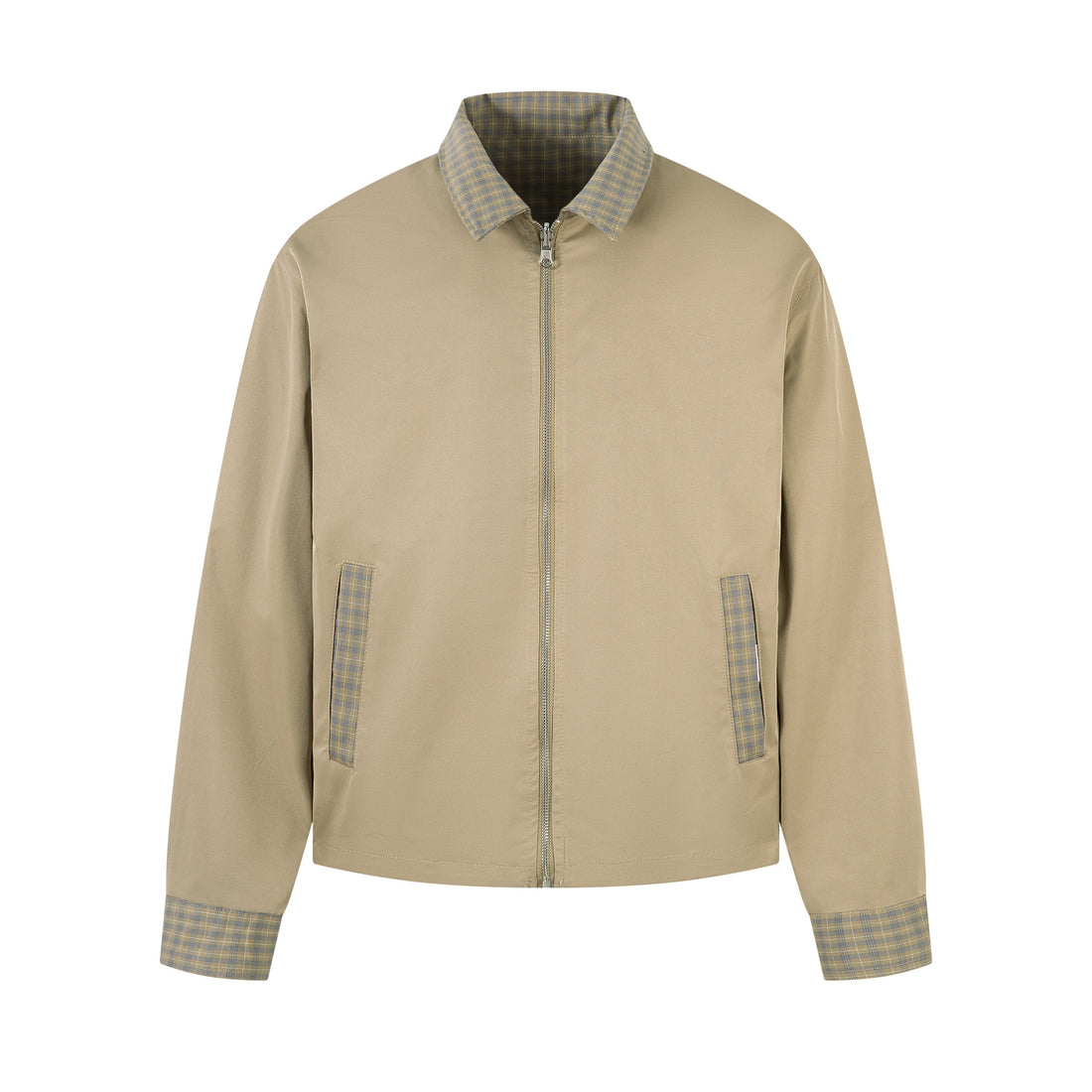 3-6-5.shop Reversible Check Panel Jacket