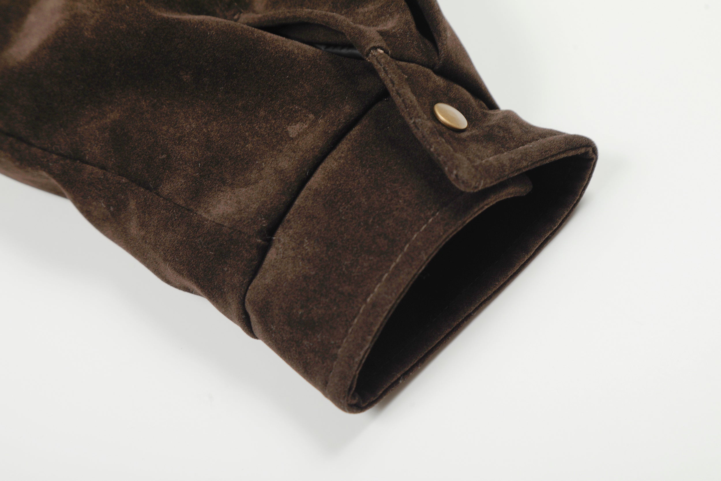 3-6-5.shop Embroidered Suede Metal Clasp Jacket