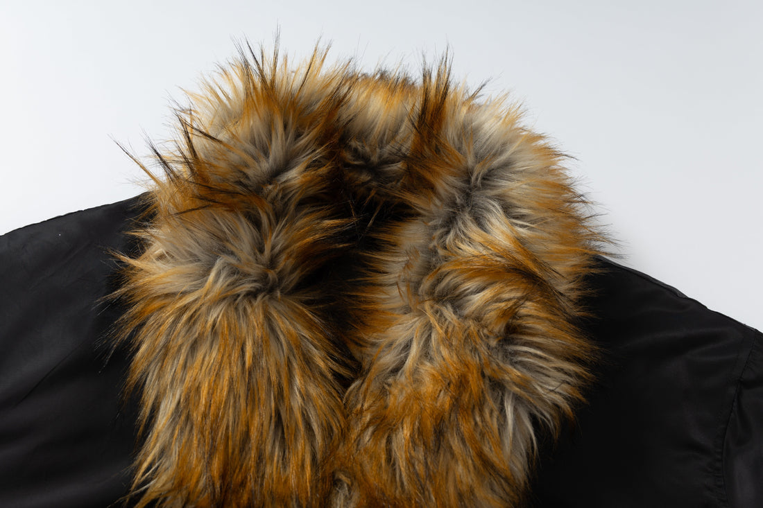 3-6-5.shop Faux-Fur Lined Bomber Jacket