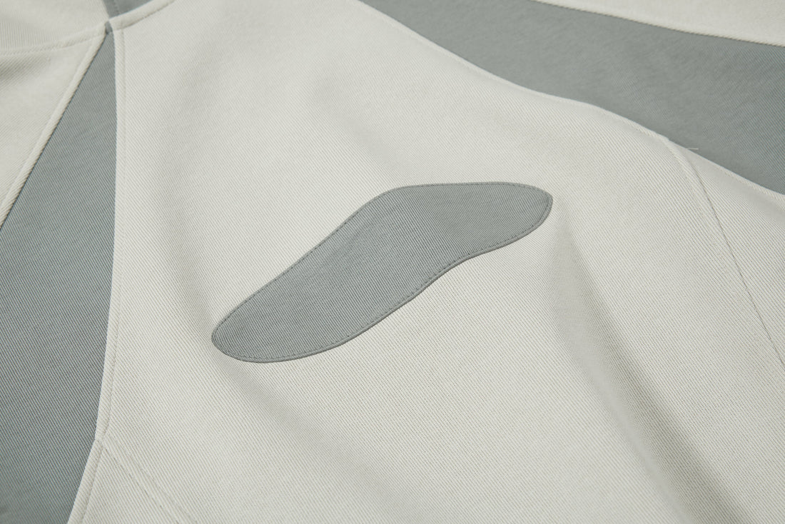 3-6-5.shop Multi-Panel Contrast Hooded Sweatshirt