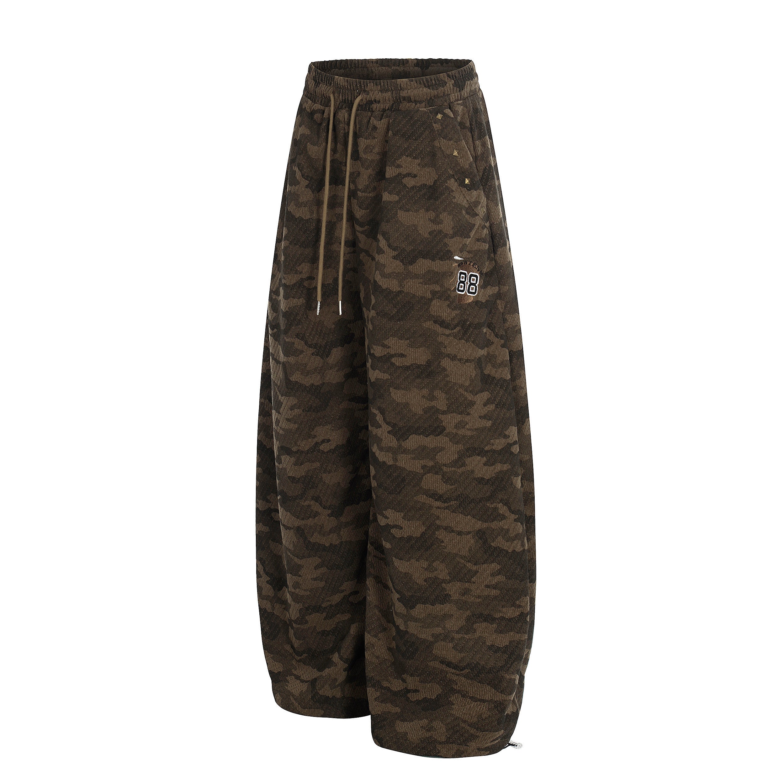 3-6-5.shop Vintage Camo Wide-Leg Sweatpants