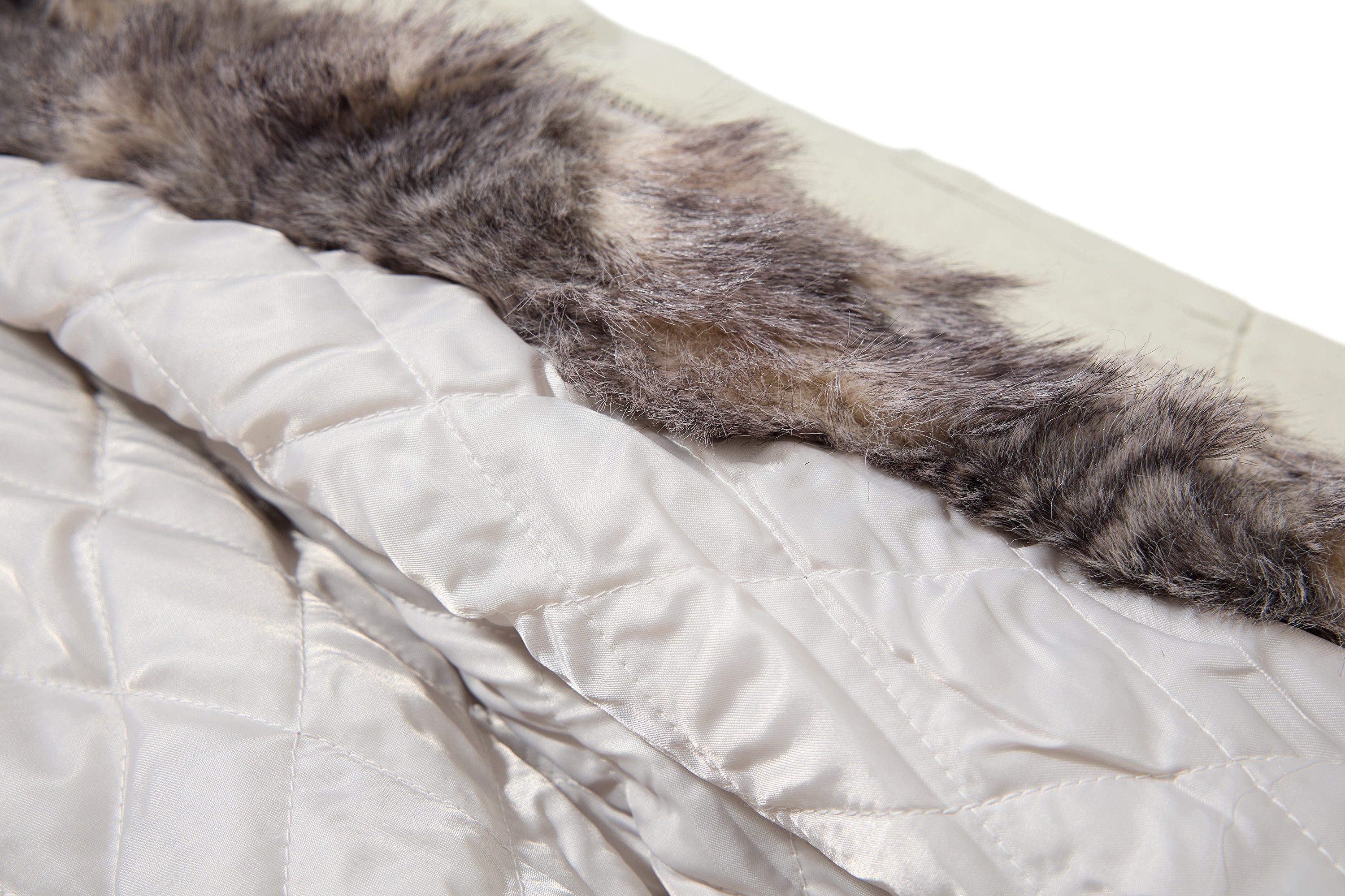 3-6-5.shop Studded Fur-Trim Hooded Jacket