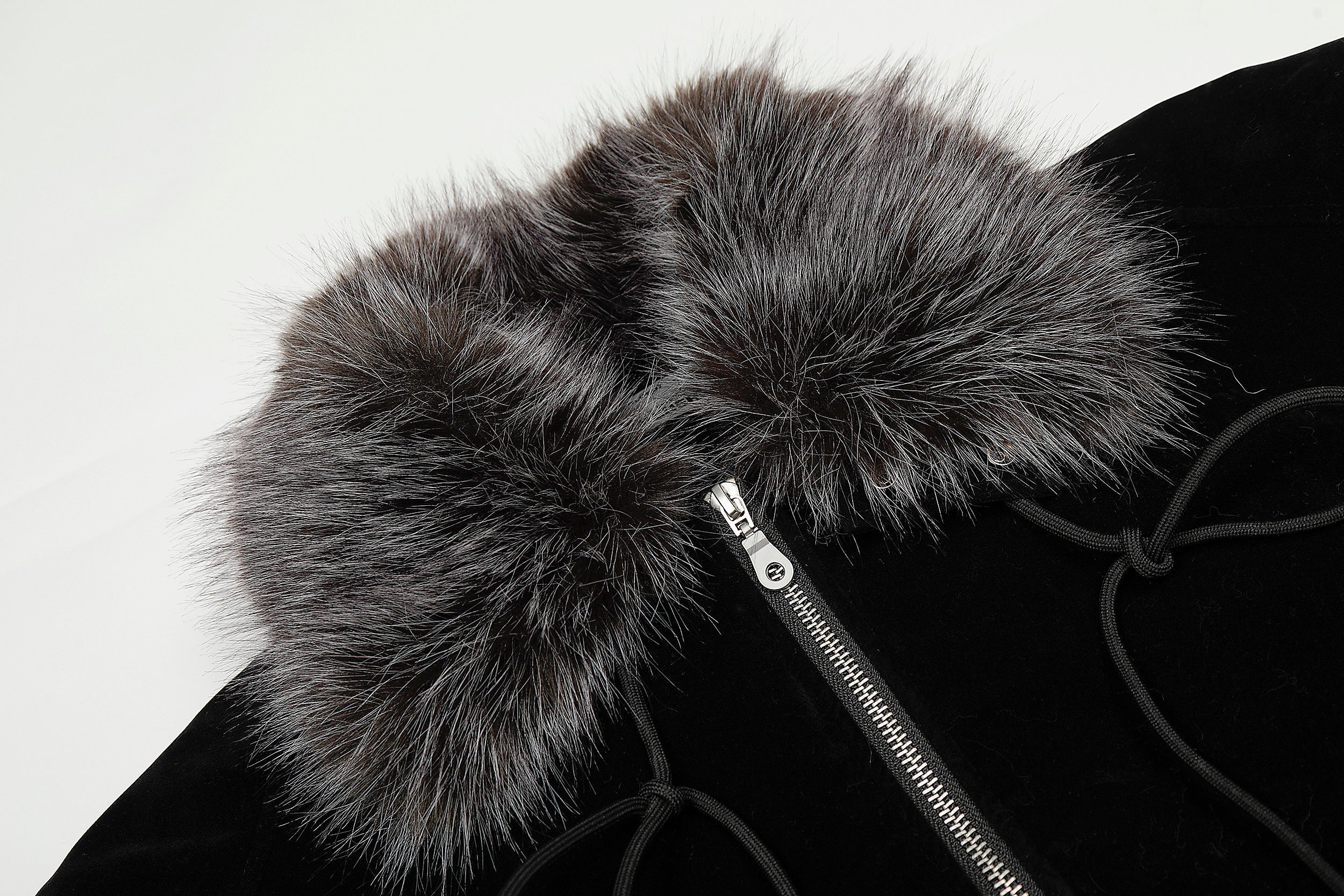 3-6-5.shop Faux Fur Collar Velvet Jacket