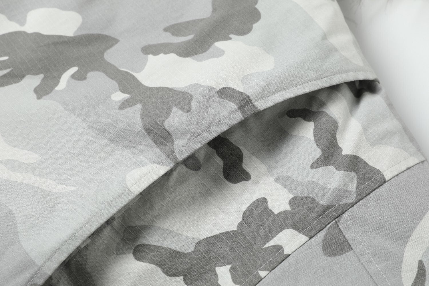 3-6-5.shop Camo Fur-Hood Puffer Jacket