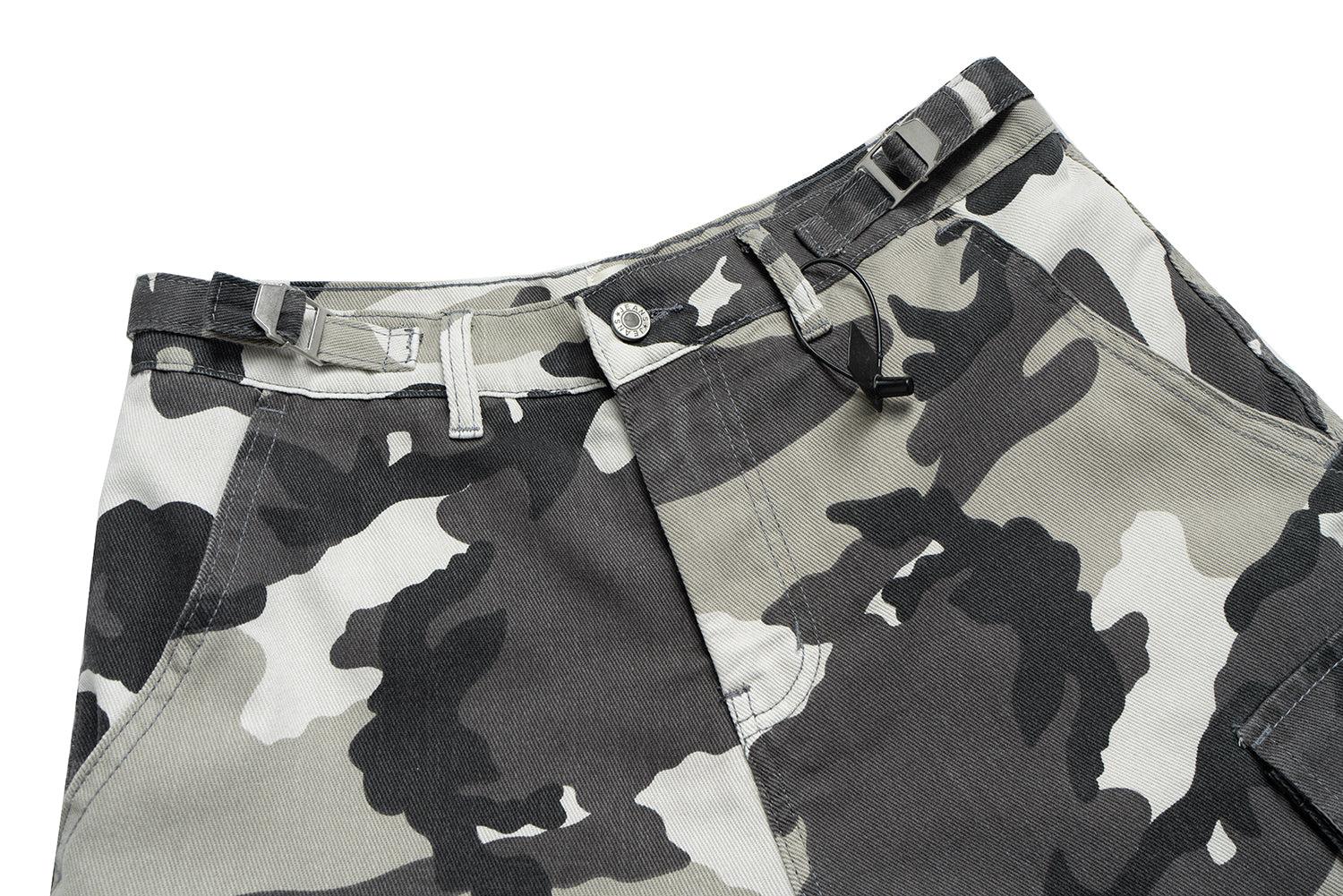 3-6-5.shop Layered Camo Cargo Shorts