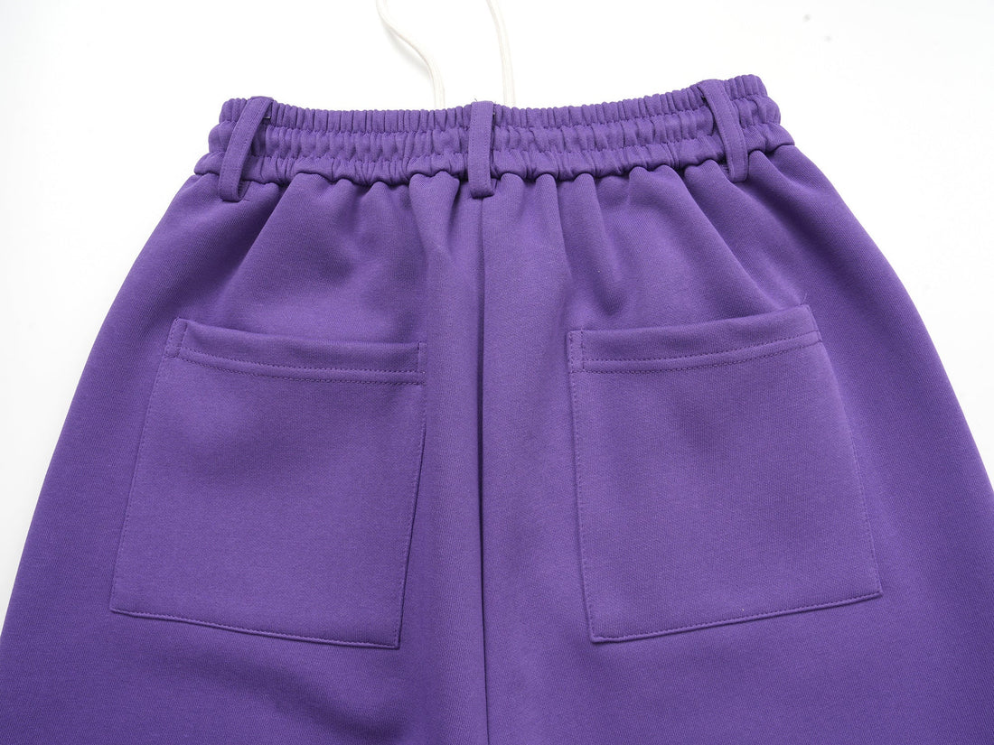 3-6-5.shop Graphic Print Wide-Leg Sweatpants