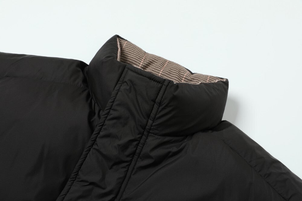 3-6-5.shop Reversible Check Puffer Jacket