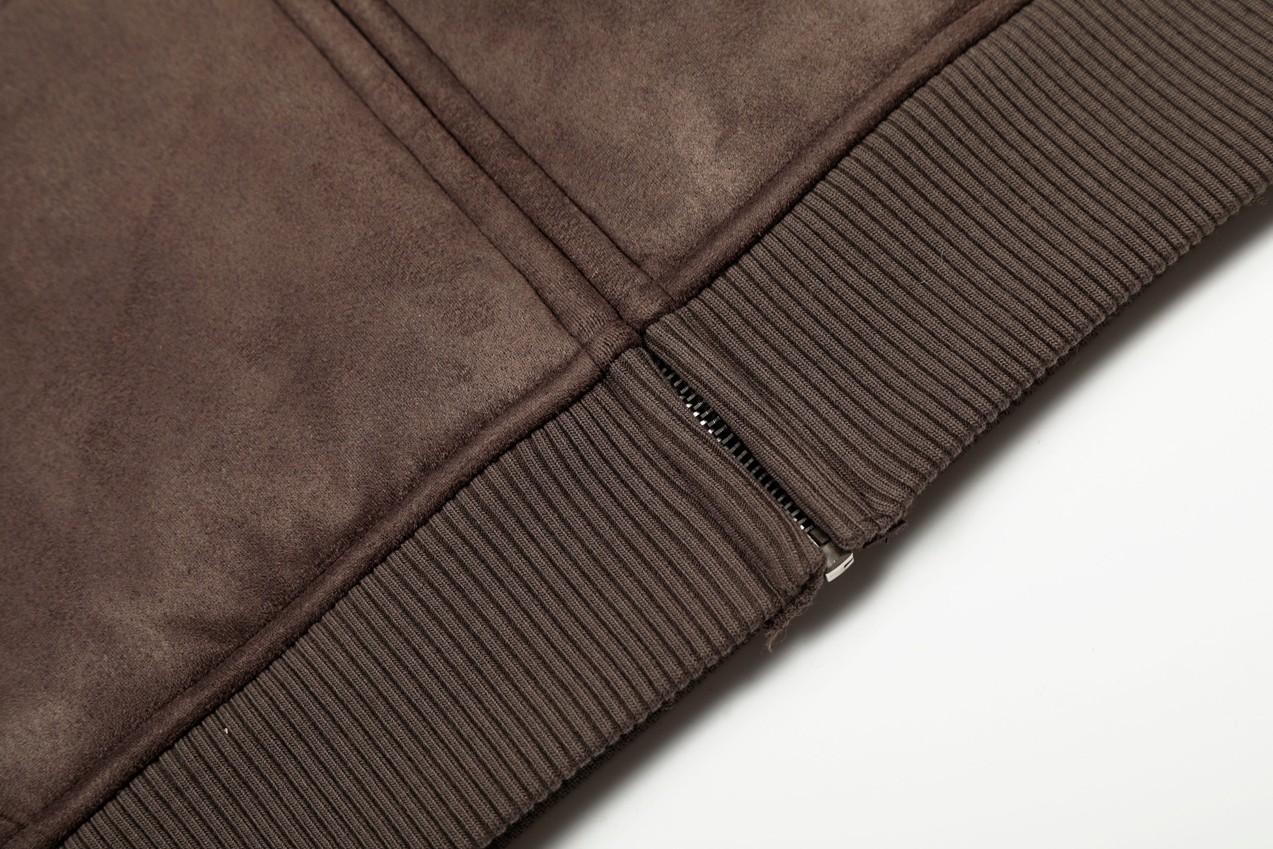 3-6-5.shop Fleece-Lined Brown Hooded Jacket