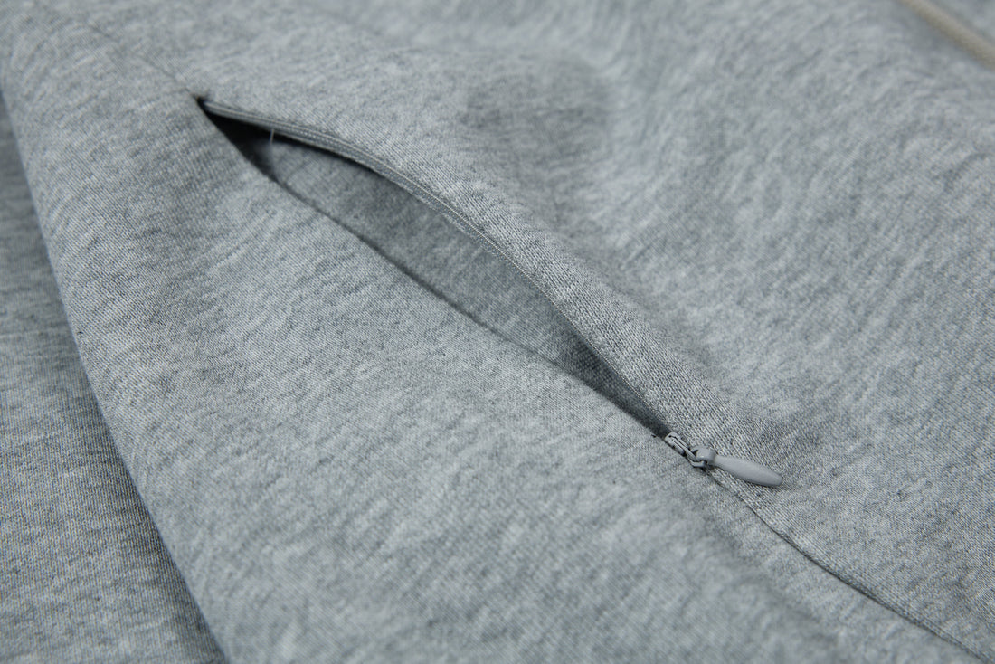 3-6-5.shop Curved Panel Full-Zip Hoodie