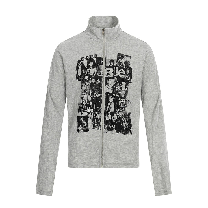 3-6-5.shop Graphic Zip Track Jacket