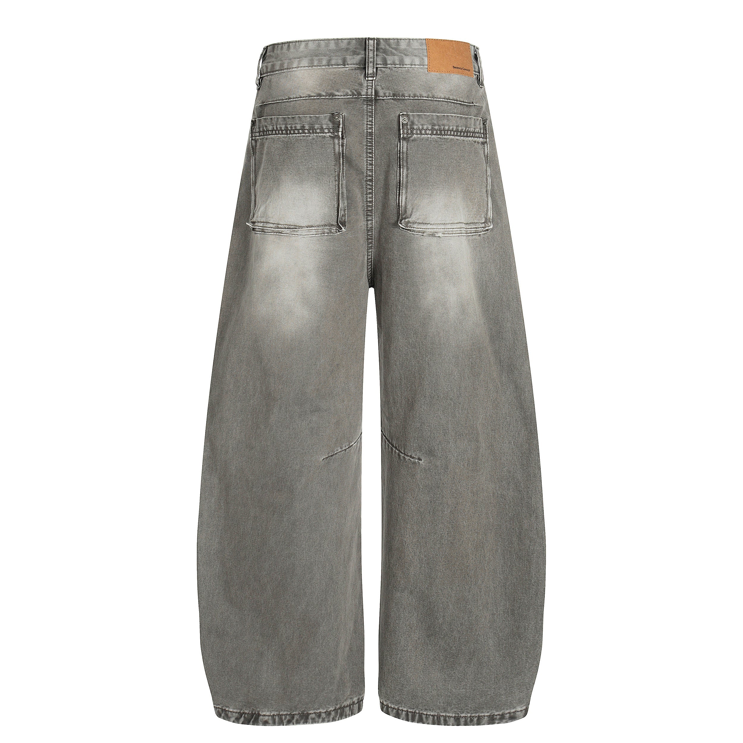3-6-5.shop Vintage Grey Washed Denim Pants