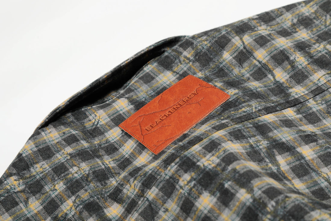 3-6-5.shop Vintage Plaid Button-Up Jacket