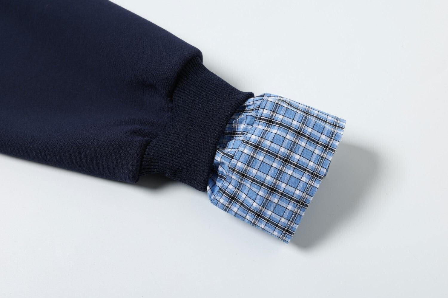 3-6-5.shop Layered Collar Half-Zip Pullover