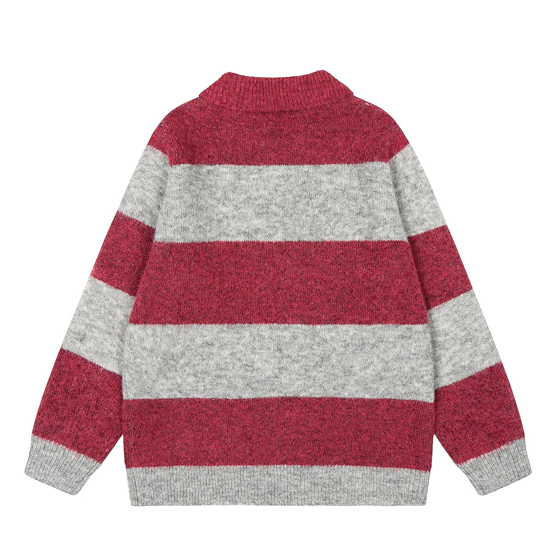 3-6-5.shop Star Stripe Knit Polo Sweater