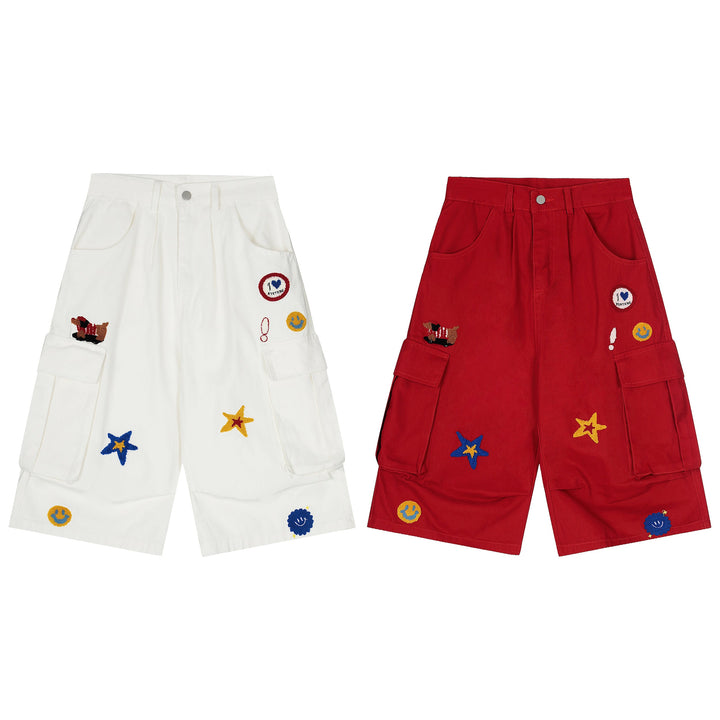 3-6-5.shop Patchwork Cargo Shorts
