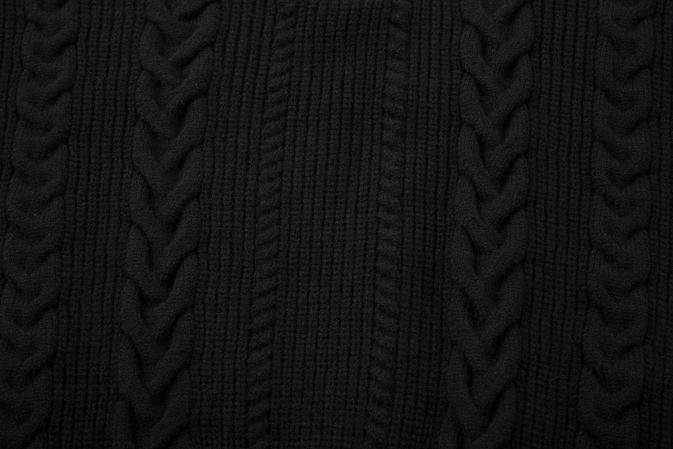 3-6-5.shop Vintage Cable Knit Polo Sweater