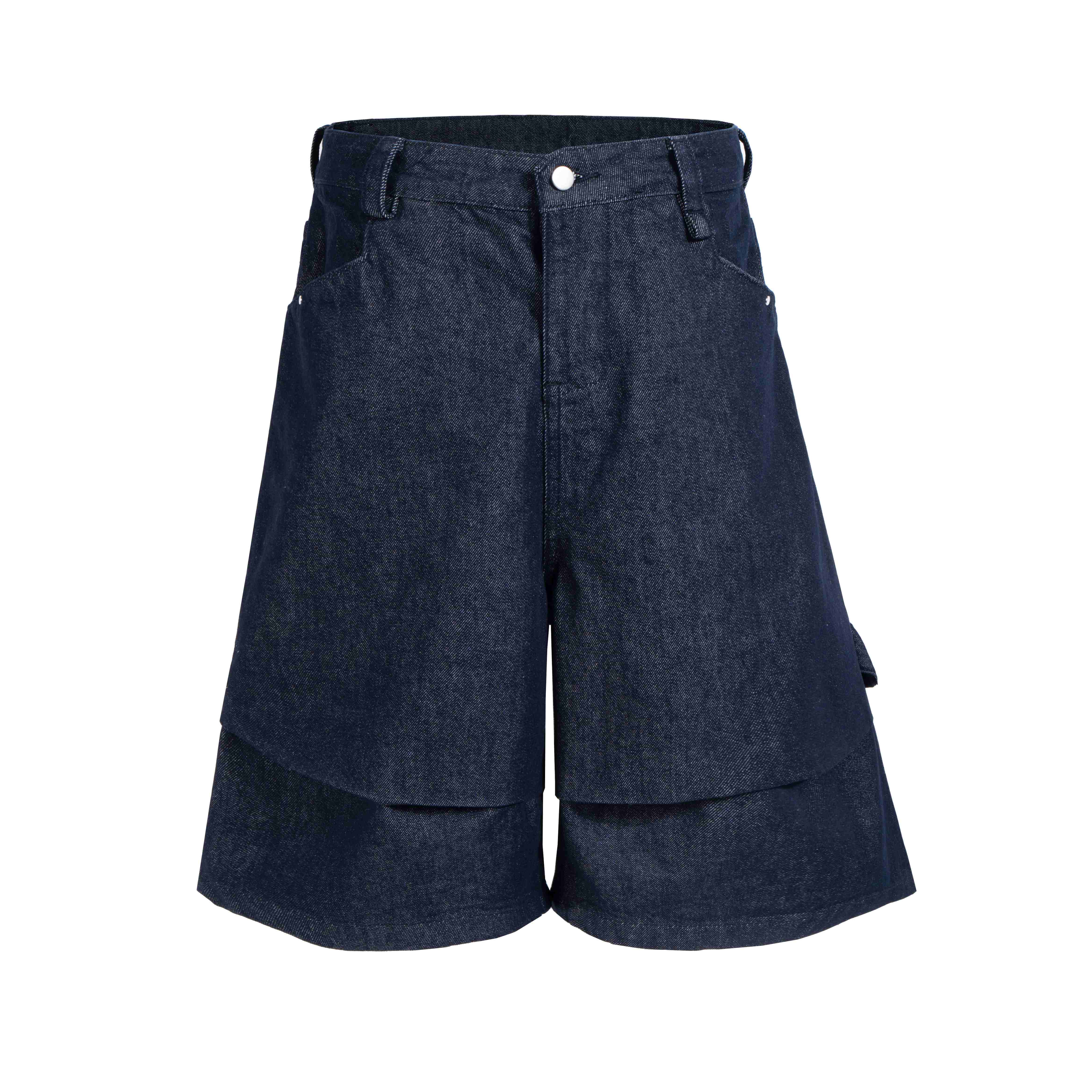 3-6-5.shop “Layered Utility Denim Shorts