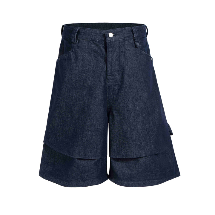3-6-5.shop “Layered Utility Denim Shorts
