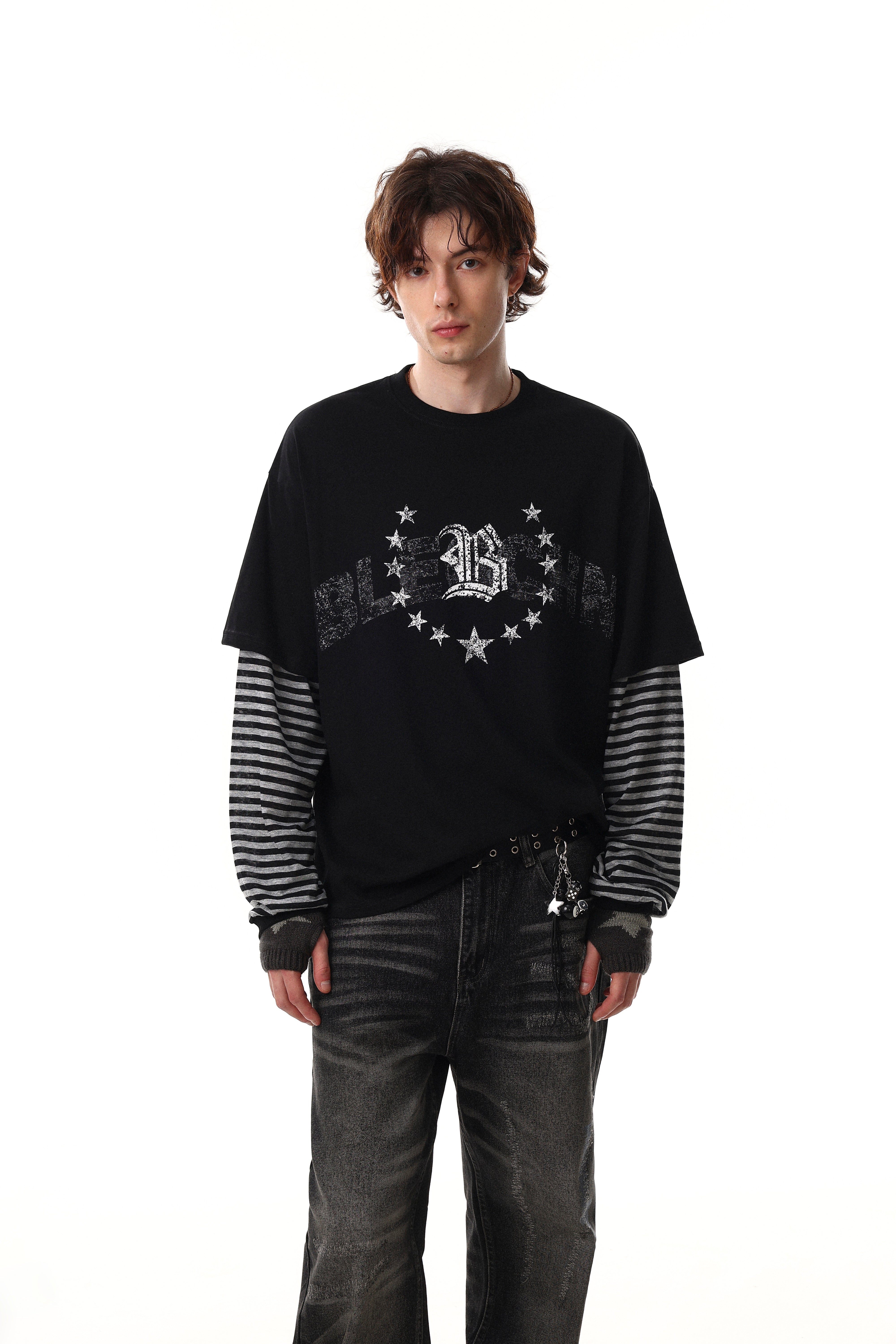 3-6-5.shop Layered Graphic Long Sleeve Tee