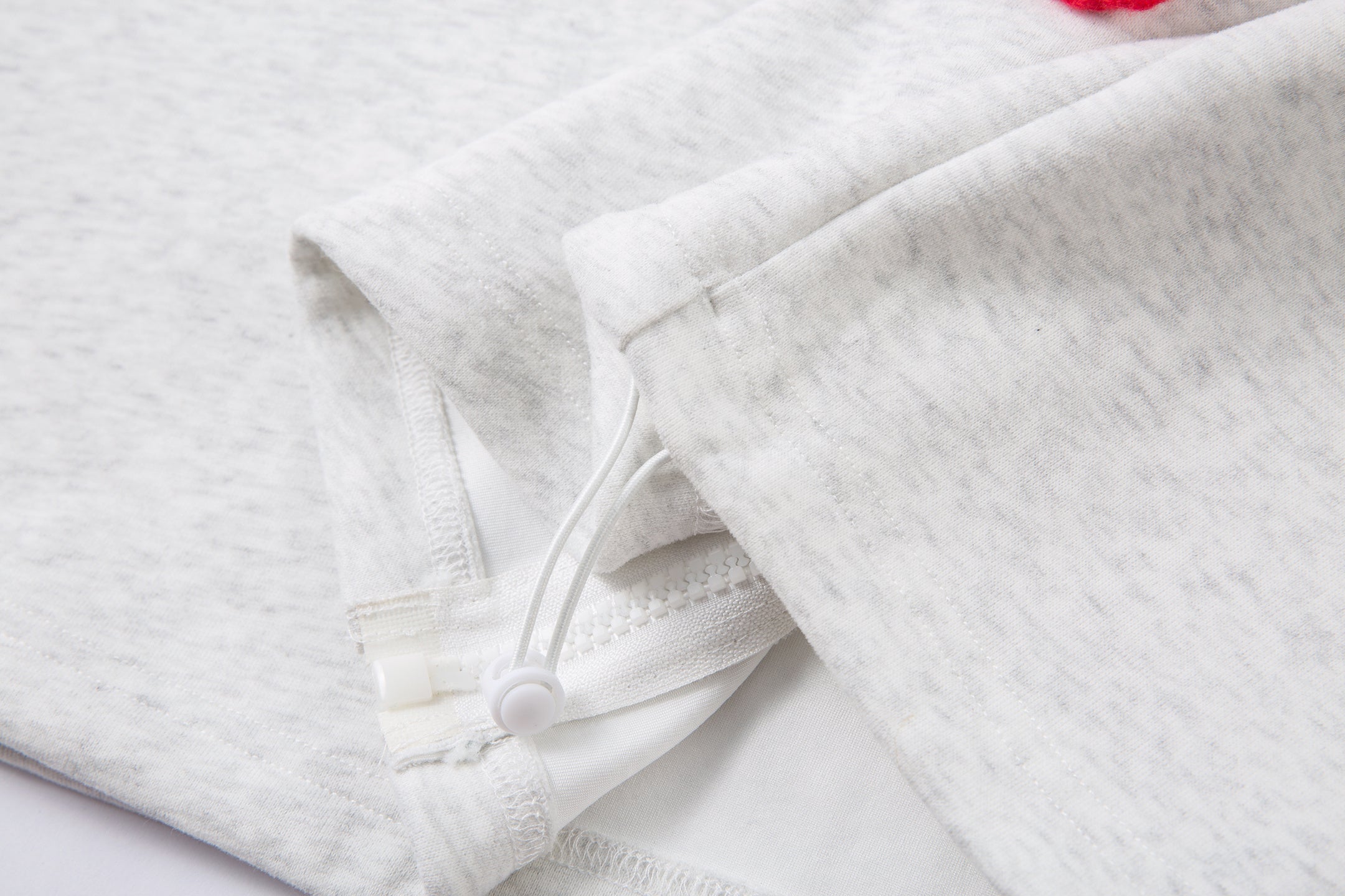 3-6-5.shop Color-Block Scarf Hooded Zip Jacket