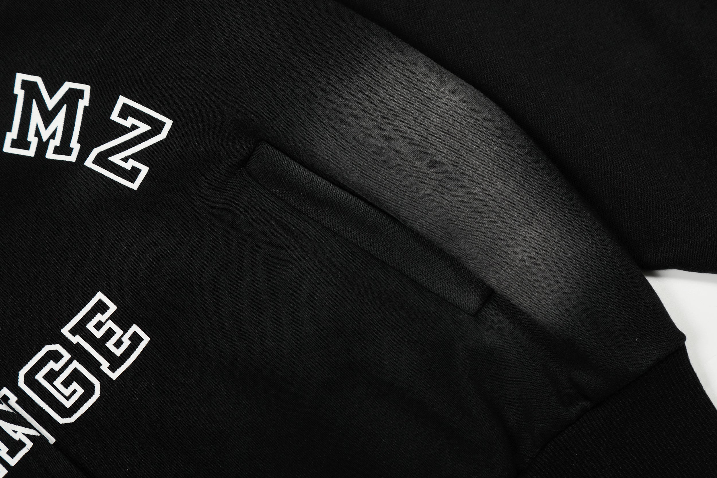 3-6-5.shop “Change” Spray-Fade Varsity Hoodie Jacket