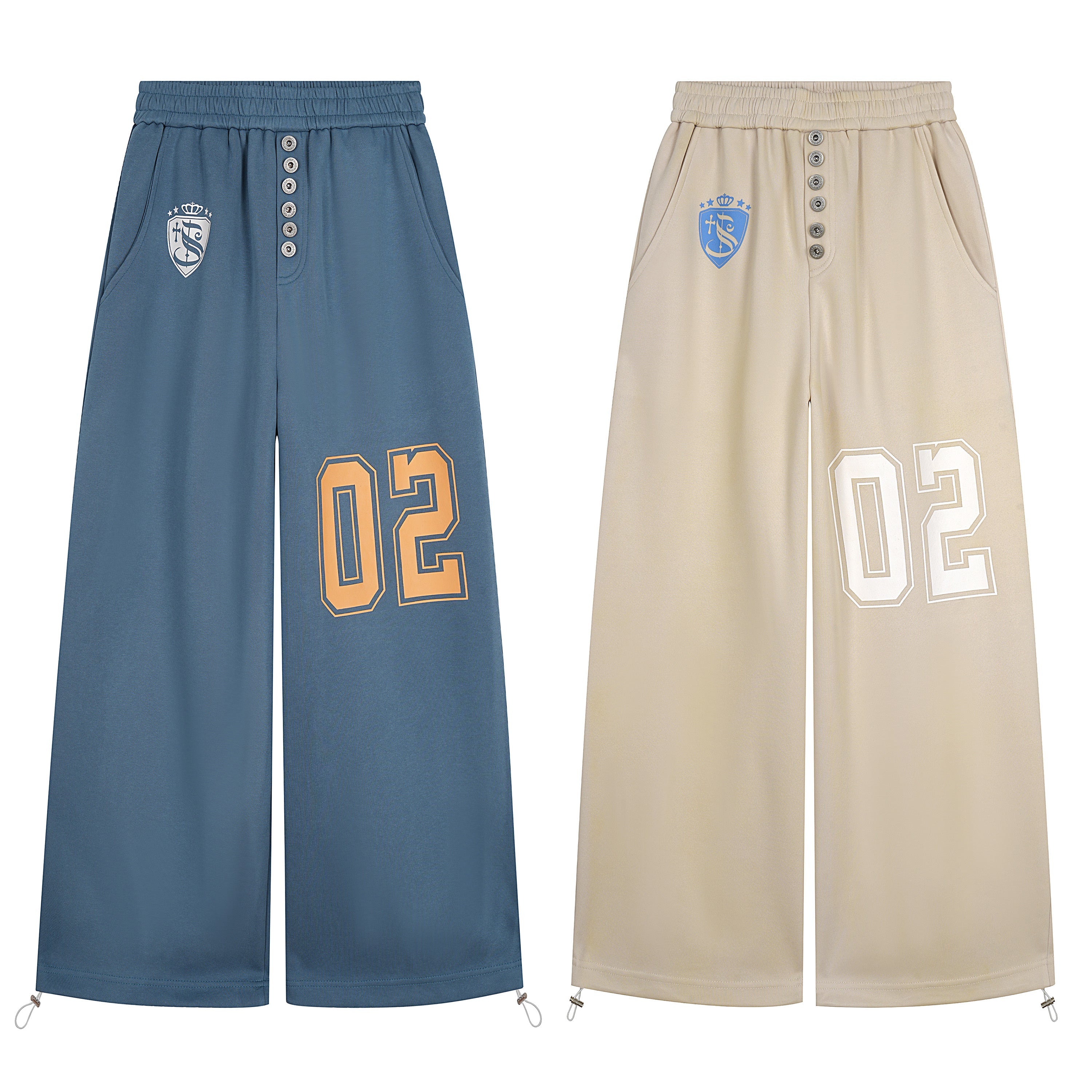 3-6-5.shop Varsity Number Wide-Leg Pants