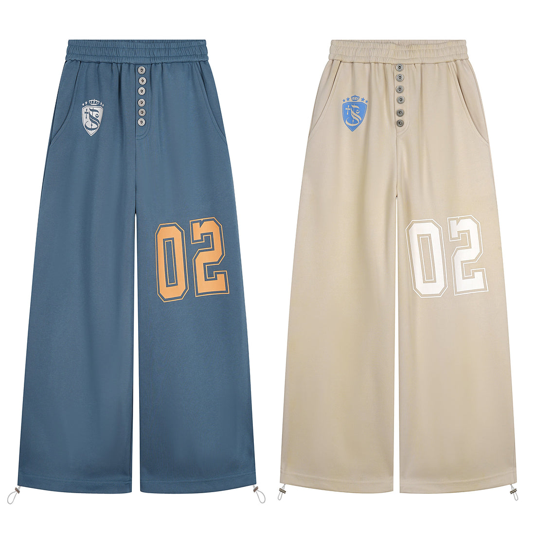 3-6-5.shop Varsity Number Wide-Leg Pants