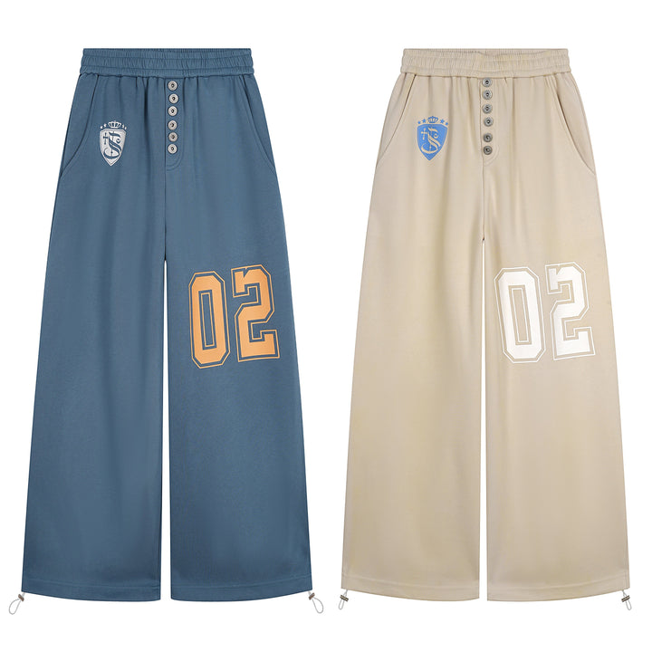 3-6-5.shop Varsity Number Wide-Leg Pants