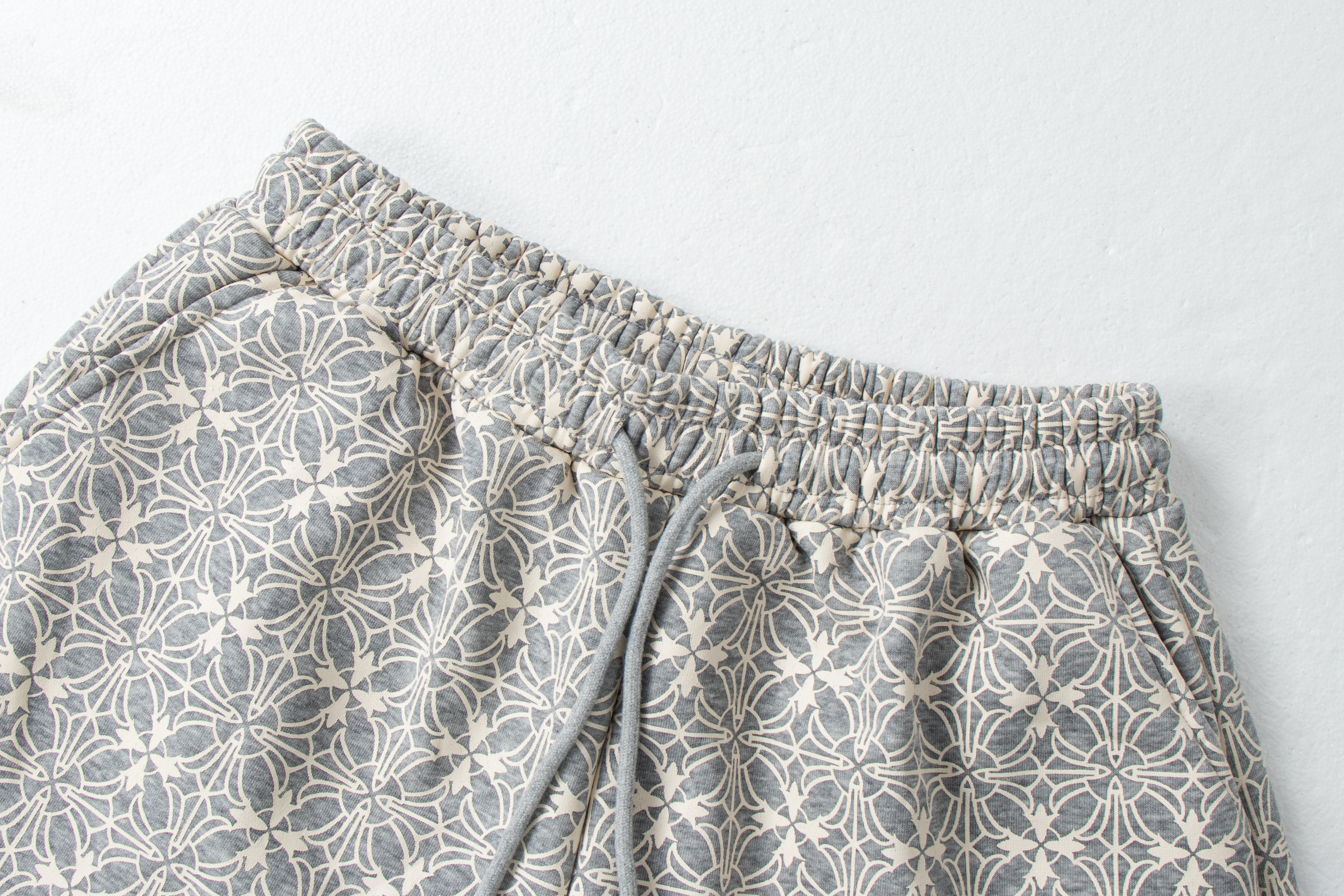 3-6-5.shop All-Over Pattern Graphic Wide-Leg Pants