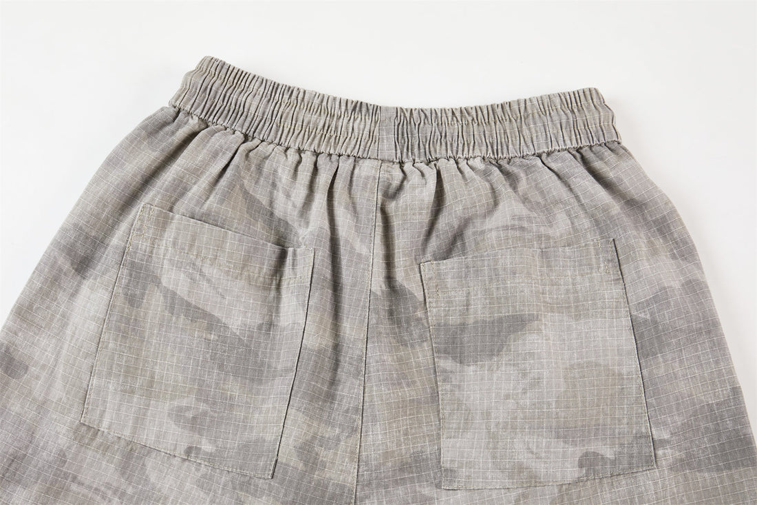 3-6-5.shop Washed Camo Wide-Leg Pants