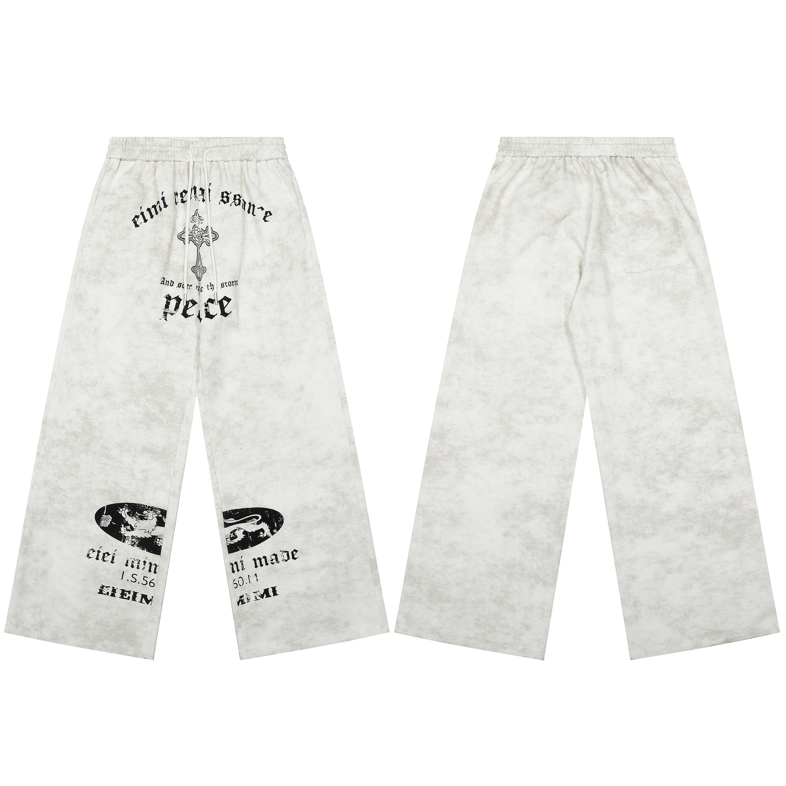 3-6-5.shop Vintage Graphic Sweatpants