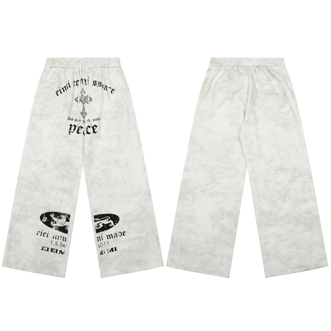 3-6-5.shop Vintage Graphic Sweatpants