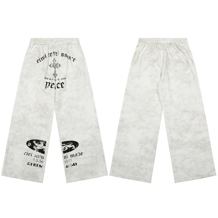 3-6-5.shop Vintage Graphic Sweatpants