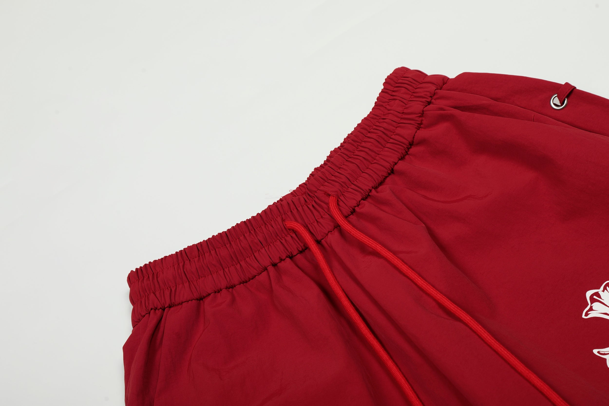 3-6-5.shop Cross Embroidered Lace-Up Wide-Leg Pants