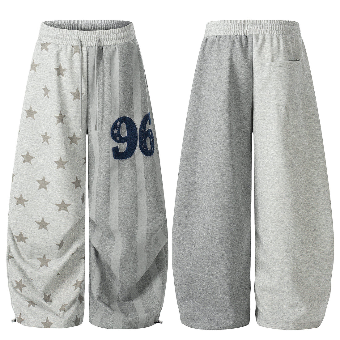 3-6-5.shop 96 Star Stripe Wide-Leg Sweatpants