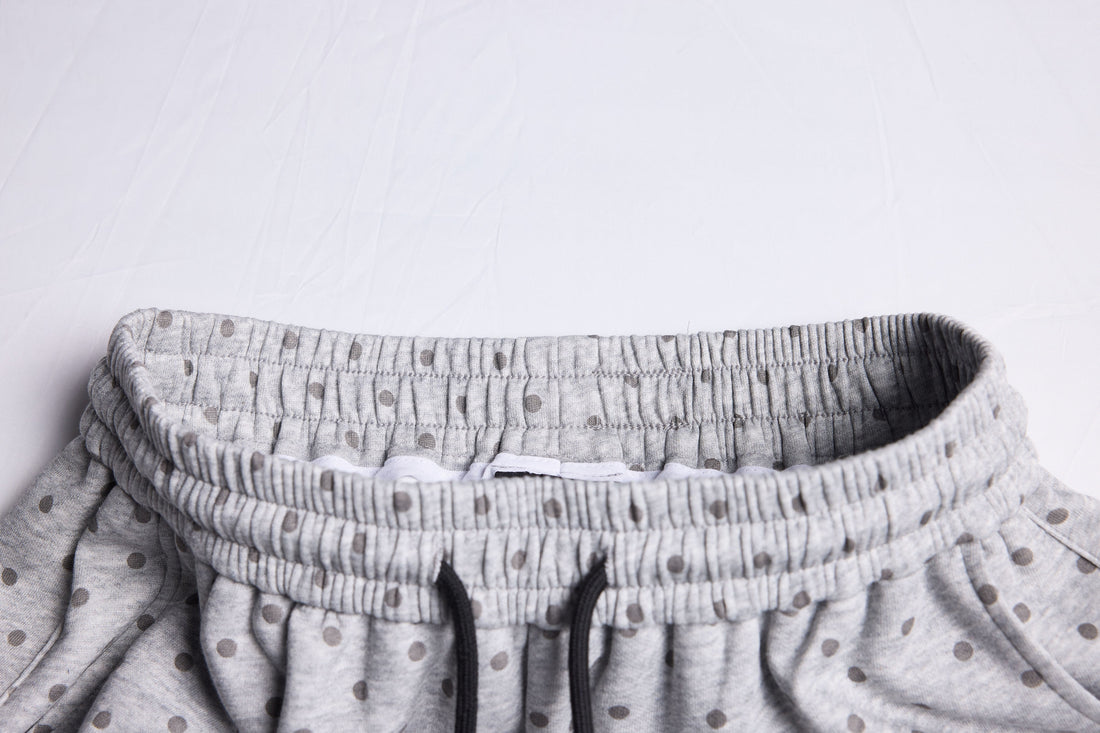 3-6-5.shop Polka Dot Wide-Leg Sweatpants