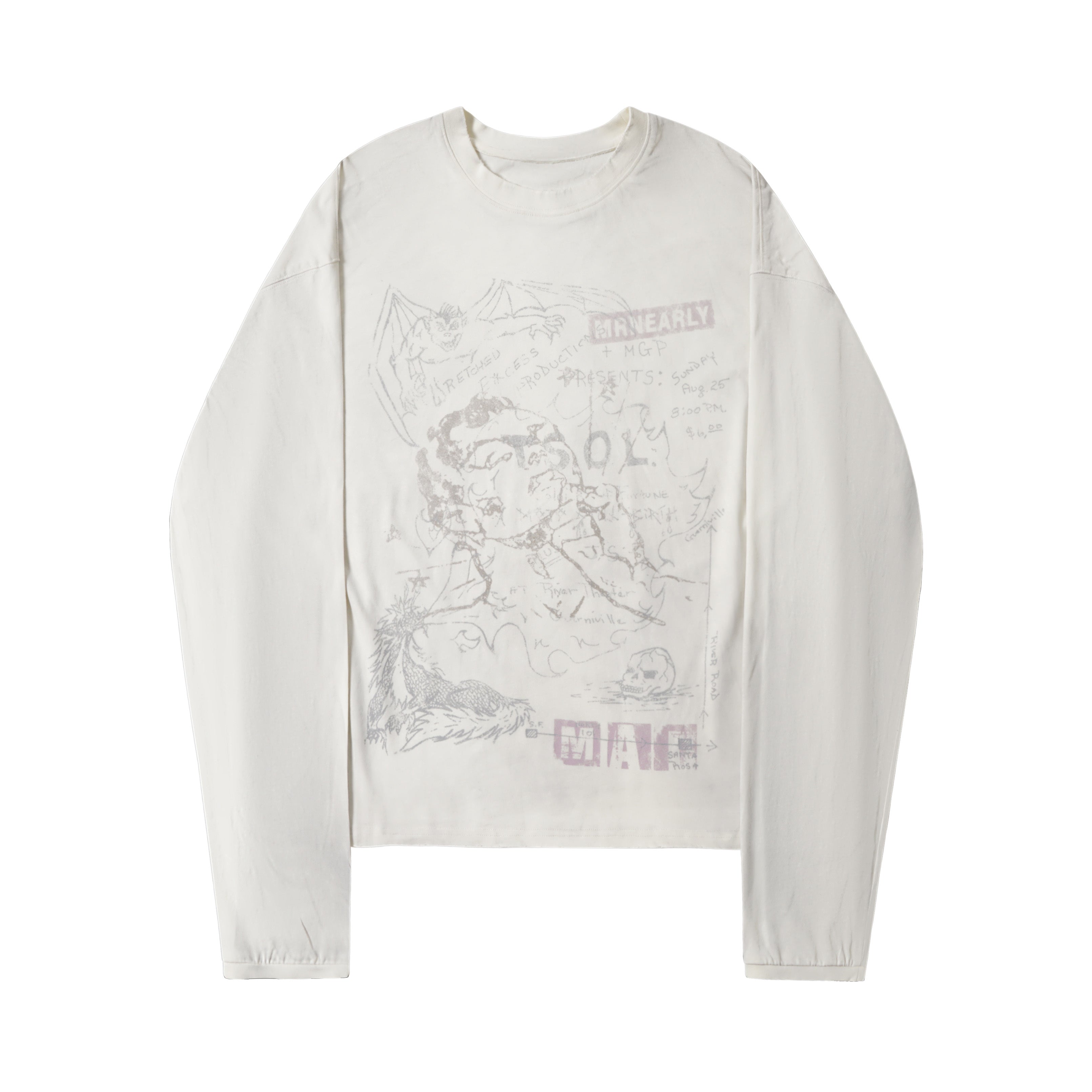 3-6-5.shop Chaos Sketch Long Sleeve Tee