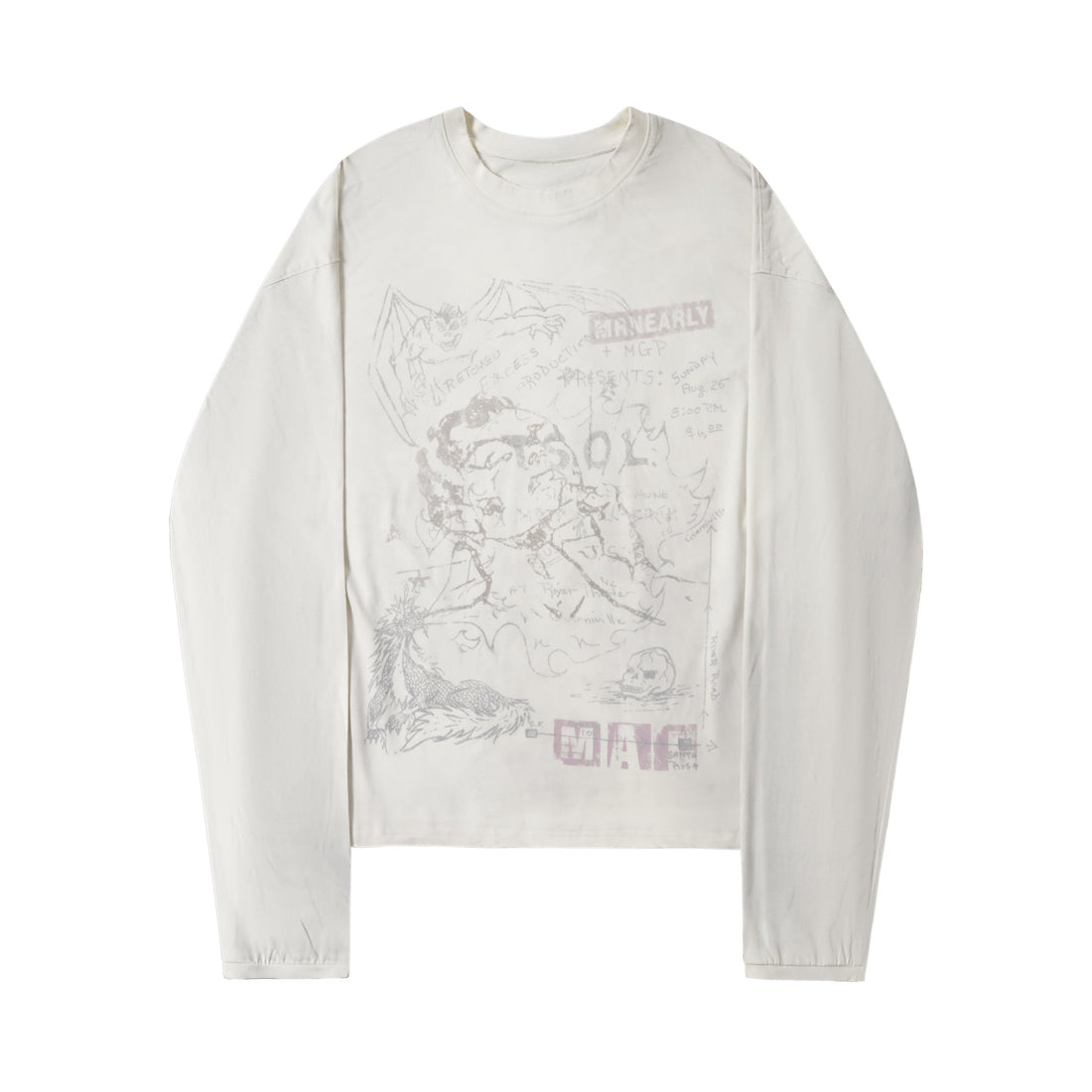 3-6-5.shop Chaos Sketch Long Sleeve Tee