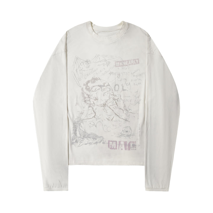 3-6-5.shop Chaos Sketch Long Sleeve Tee