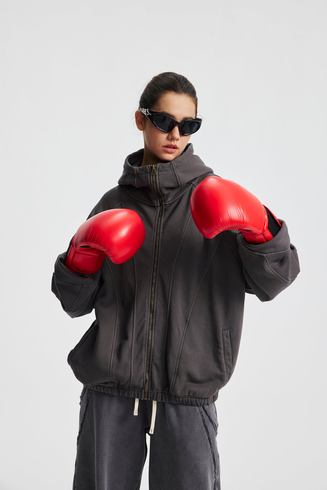 3-6-5.shop Curved-Seam Full-Zip Hoodie