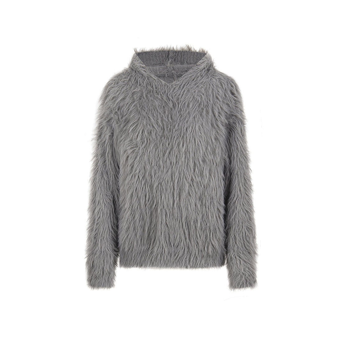 3-6-5.shop Long-Fur Graphic Sweater