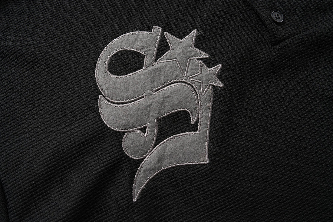 3-6-5.shop Retro Henley Long Sleeve Tee