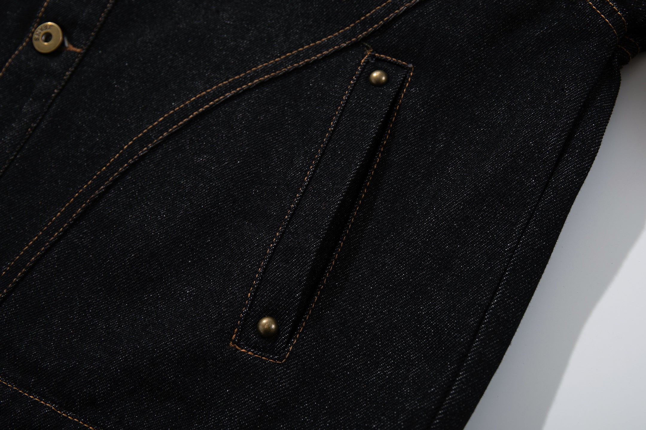3-6-5.shop Curved Seam Denim Jacket