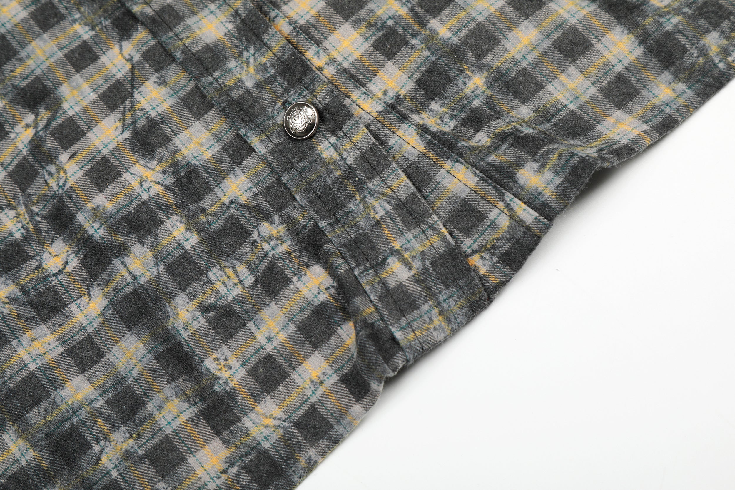 3-6-5.shop Vintage Plaid Button-Up Jacket