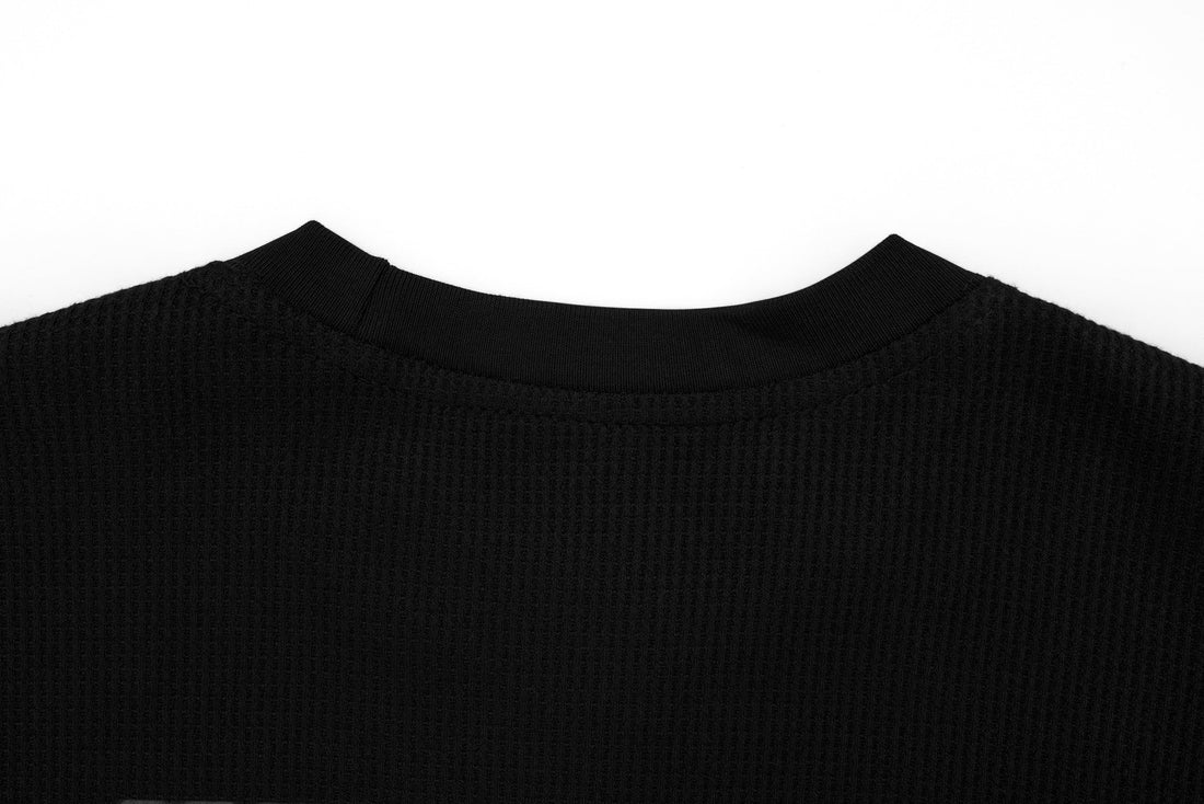 3-6-5.shop Layered Gothic Cross Long Sleeve Tee