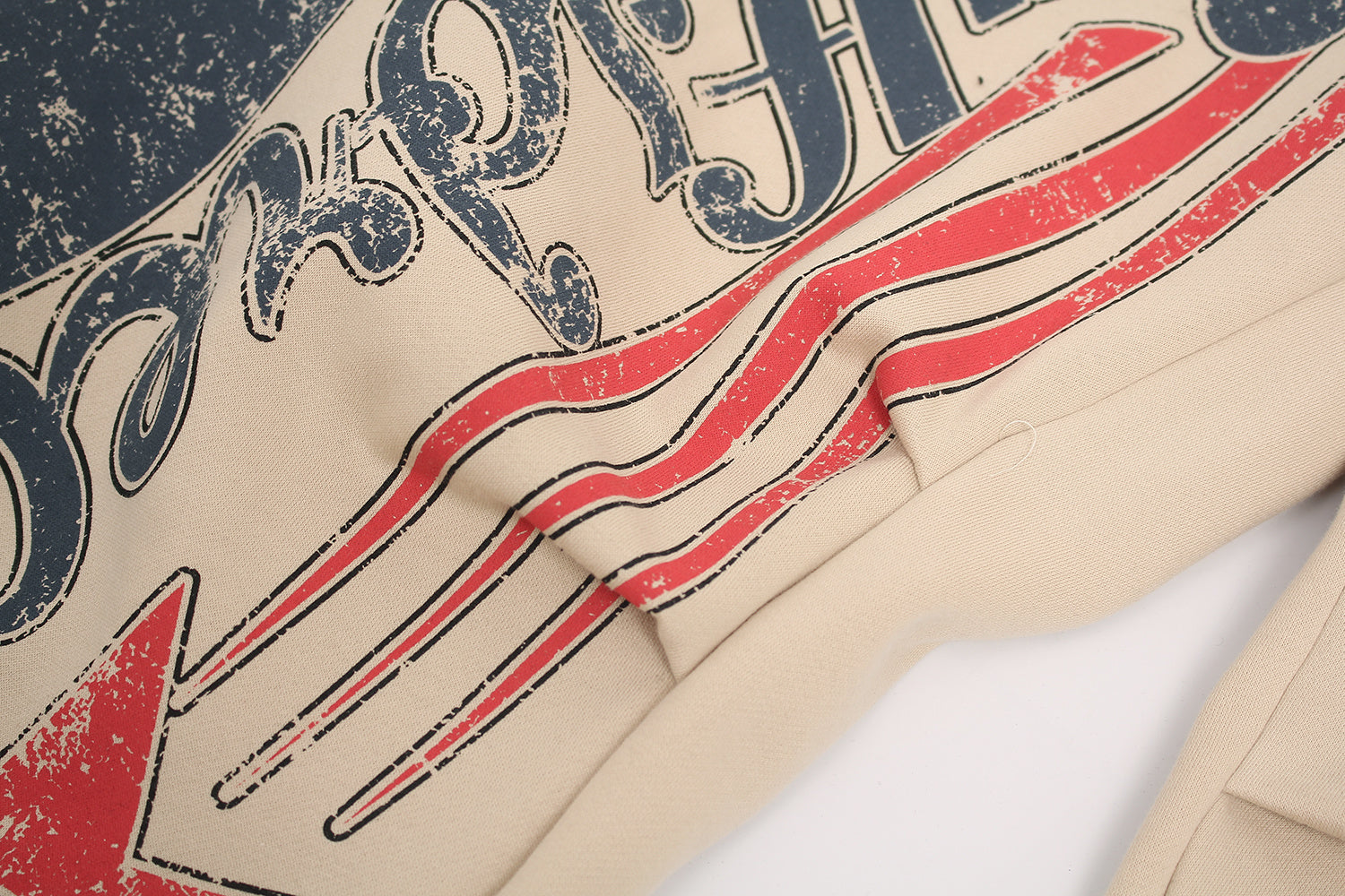 3-6-5.shop Fleece-Lined Star Letter Wide-Leg Sweatpants