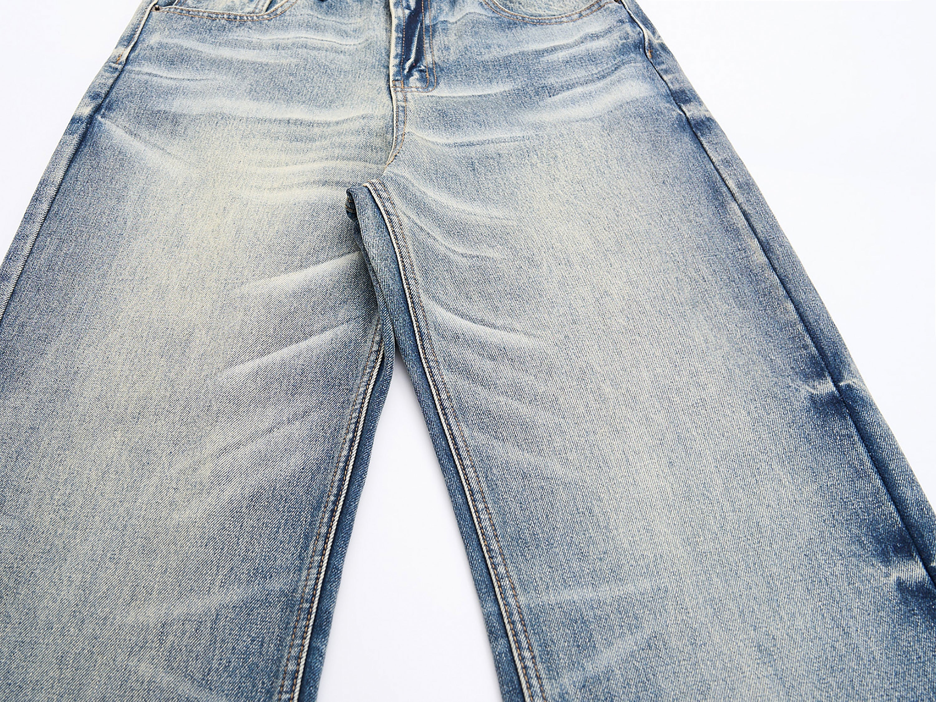 3-6-5.shop Vintage Washed Wide-Leg Jeans