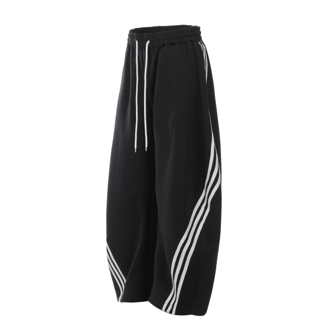 3-6-5.shop Curved Stripe Wide-Leg Pants